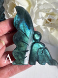 Load image into Gallery viewer, Full Flash Labradorite Fairy Carving|Healing Crystal|Crystal Labradorite Animal Fairy Carvings|Energy Stone|Unique Gift

