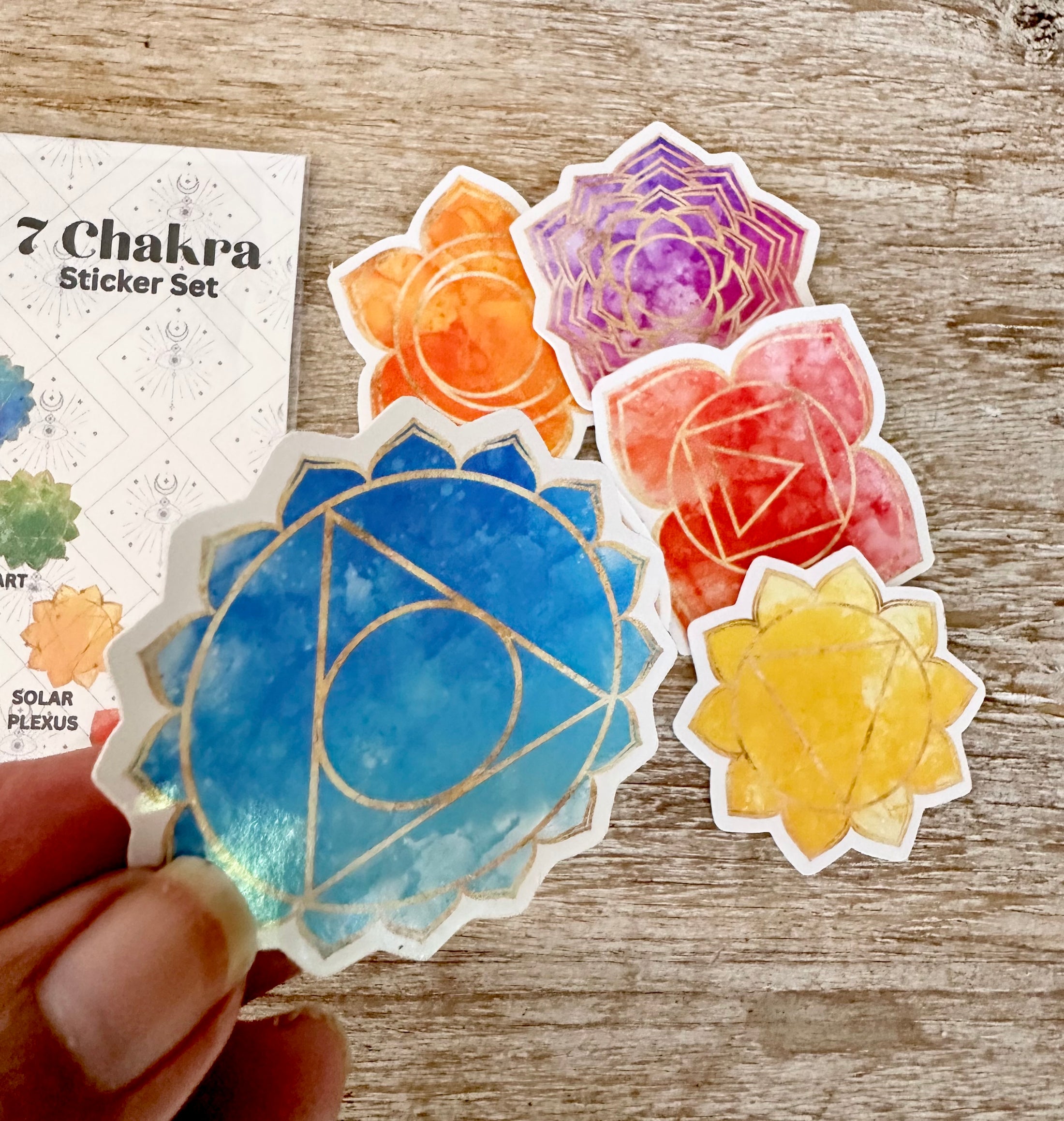 7 Chakra Sticker Set