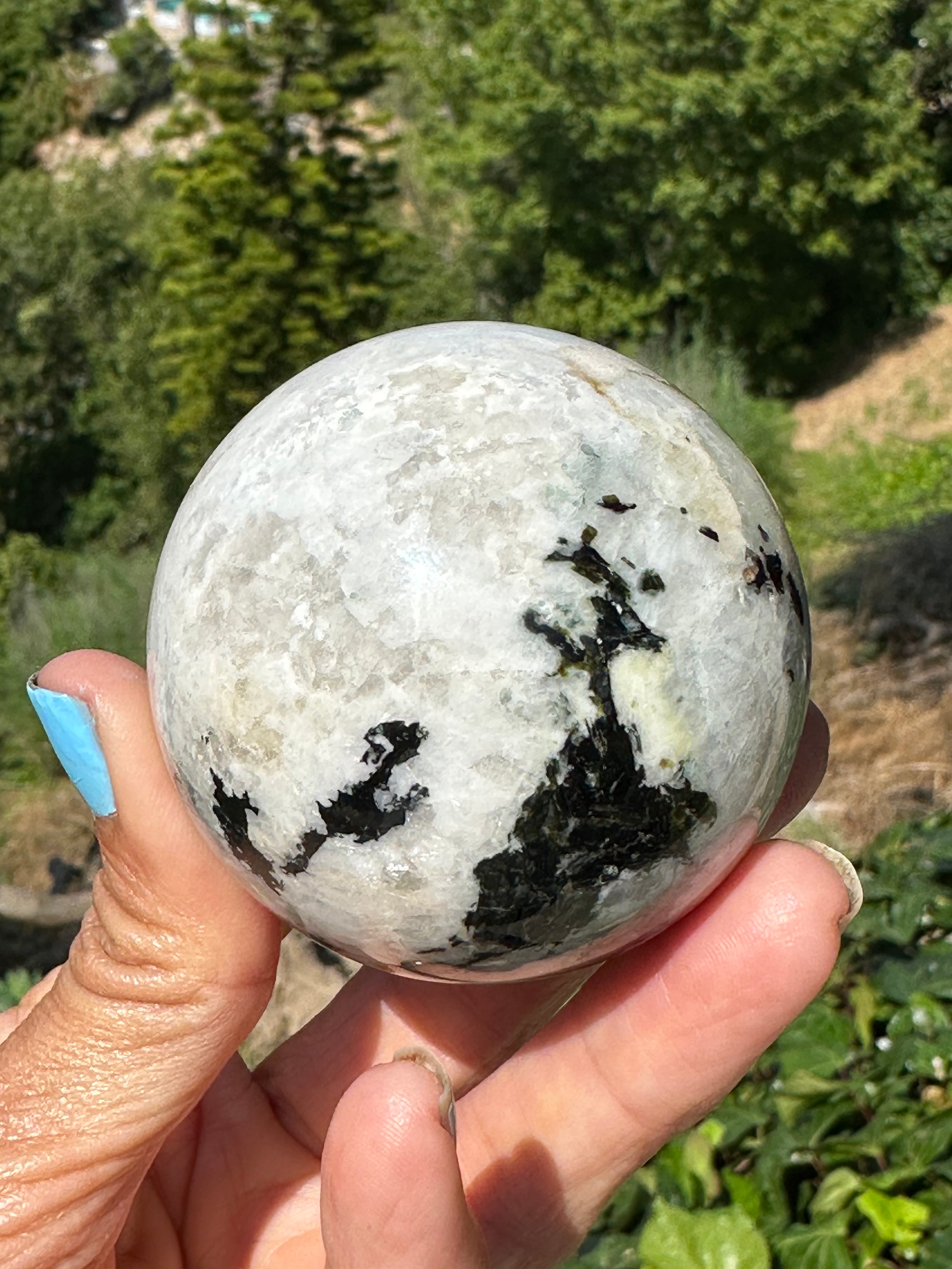 Rainbow Moonstone Sphere#1 - Moonstone - Healing Crystals and Stones - Crown Chakra