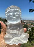 Load image into Gallery viewer, 5.6" High-Quality Selenite Buddha Carved| Peace | Crystal Buddha | Reiki | Crystal Gifts |Home Decor
