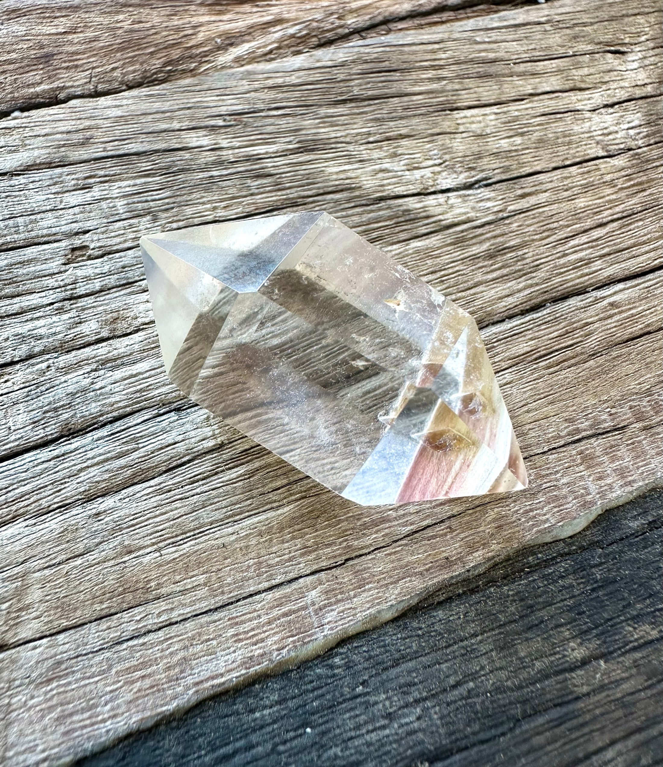 Double-Terminated 6 point generator Garden Quartz Crystal