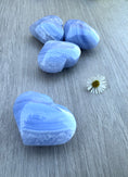 Load image into Gallery viewer, High-Quality Thick & Plump Blue Lace Agate Puffy Hearts
