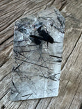Load image into Gallery viewer, RARE FIND! Black Rutile beveled freeform
