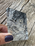 Load image into Gallery viewer, RARE FIND! Black Rutile beveled freeform
