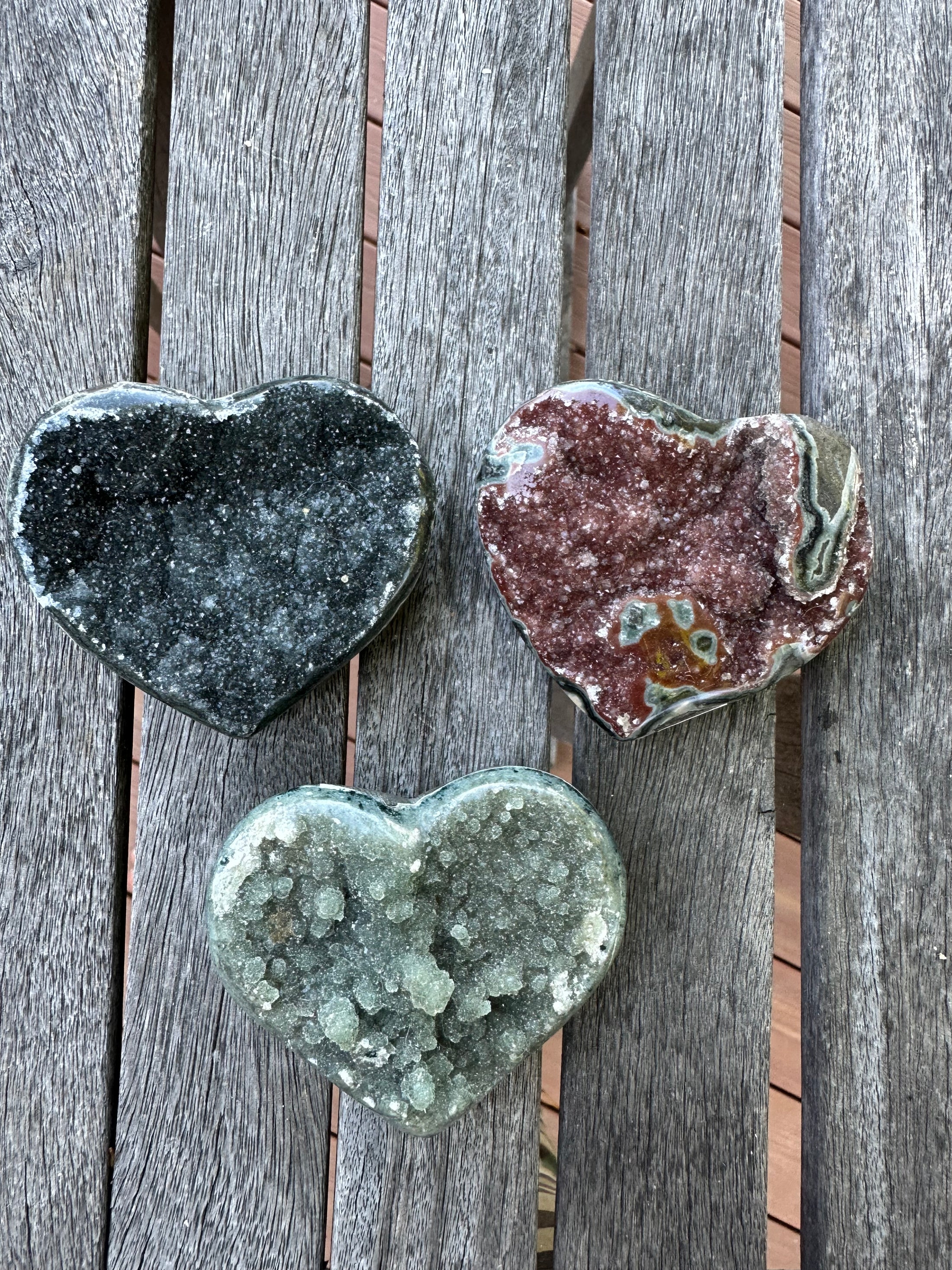 High Quality  Druzy Amethyst Hearts | Uruguay Amethyst | Rare Colors | Druzy | Home Decor