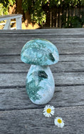 Load image into Gallery viewer, BIG Blue Green Ocean Jasper Mushroom

