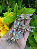 Load image into Gallery viewer, Bismuth Dragonflies / Bismuth Animals/ Magicial/ Rainbow Crystal / Bismuth Ore / Metallic Crystal / Healing Crystal
