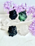 Load image into Gallery viewer, Puffy  Mini Crystal Owl Carvings- so adorable!
