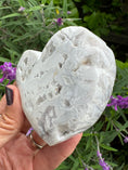 Load image into Gallery viewer, Beautiful White Plum Agate with lots of druzy!
