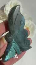 Load and play video in Gallery viewer, Full Flash Labradorite Fairy Carving|Healing Crystal|Crystal Labradorite Animal Fairy Carvings|Energy Stone|Unique Gift
