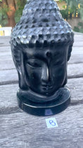 Load and play video in Gallery viewer, 3" Black Obsidian Buddha Head, Protection Stone, Meditation Stone

