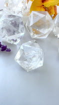 Load and play video in Gallery viewer, Clear Quartz Icosahedron with Reiki | Platonic Solid | Sacred Geometry| Gifts
