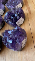 Load and play video in Gallery viewer, Beautiful Chunky Uruguay Amethyst Hearts
