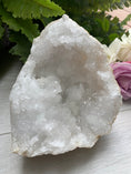 Load image into Gallery viewer, Bright Split Moroccan Geode with bright sparkle druzy
