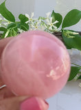 Load and play video in Gallery viewer, AAA Quality 2" Rose Quartz Sphere
