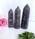 Load image into Gallery viewer, Mini Purple Sphalerite Tower Points
