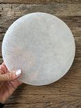 Load image into Gallery viewer, BIG 8" Diameter, Selenite Charging Plate, Ethically Mined
