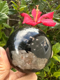 Load image into Gallery viewer, Black Tourmaline Polished Sphere
