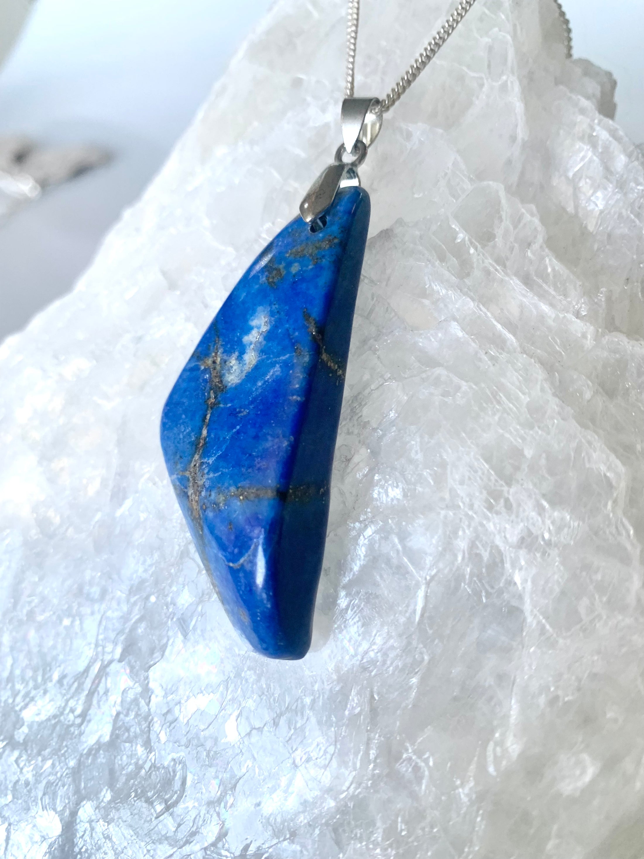 Lapis Lazuli Large Pendant Necklace