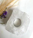 Load image into Gallery viewer, Clear Quartz Tea Light Candle Holder

