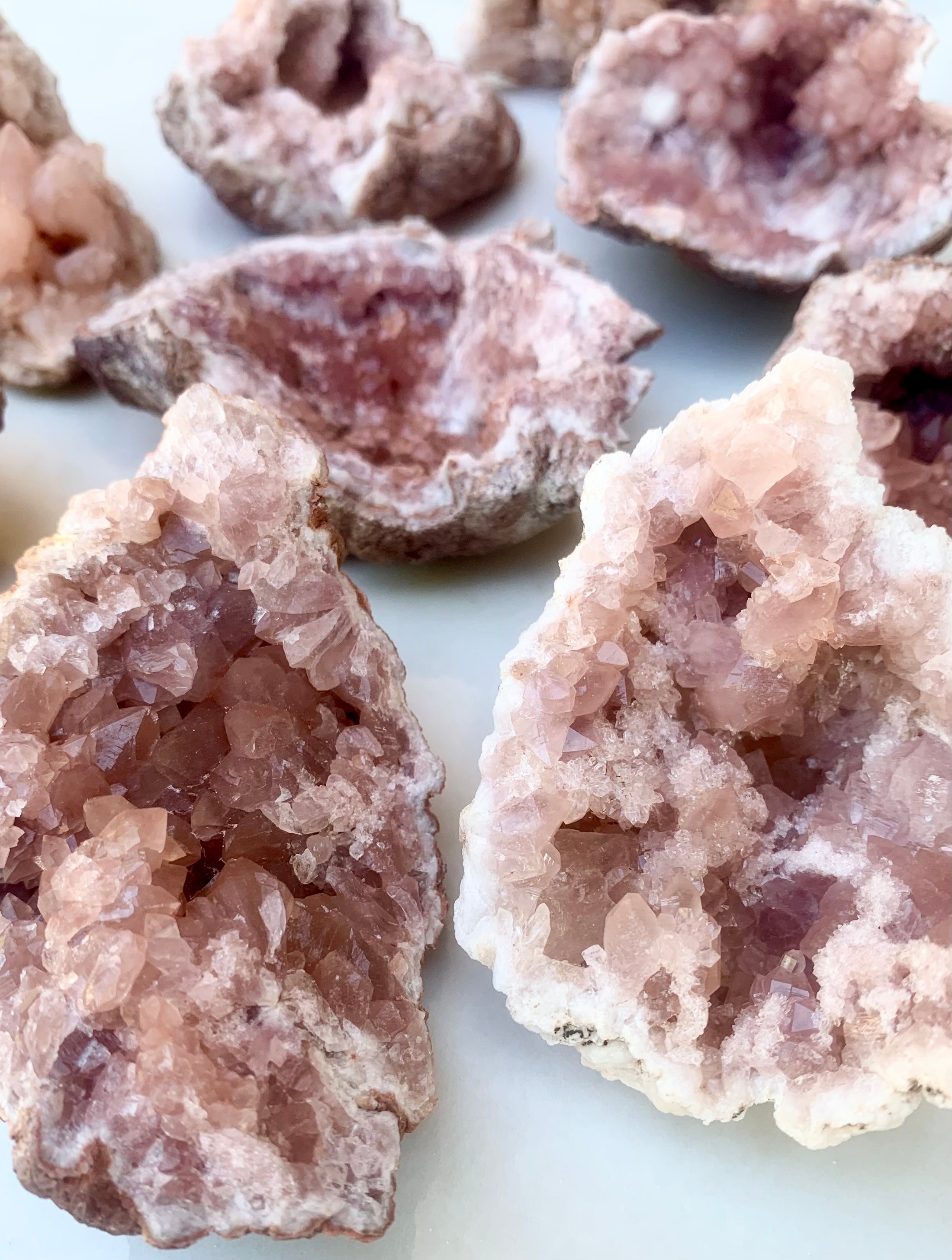 Pink Amethyst Geode Cluster