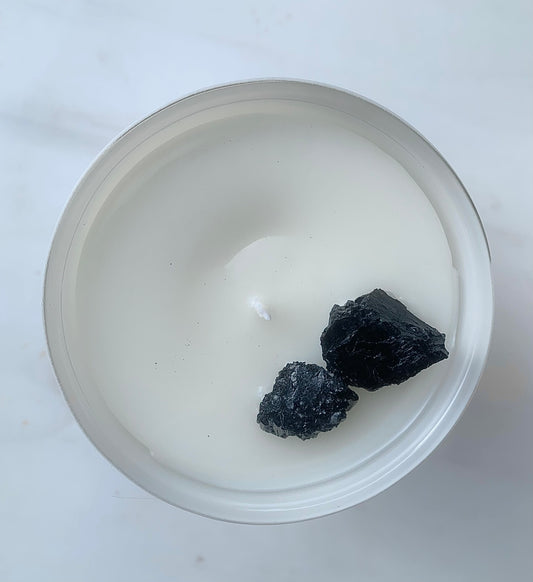 PROTECTION CRYSTAL + REIKI SCENTED SOY CANDLE