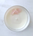Load image into Gallery viewer, LOVE VIBES CRYSTAL + REIKI SCENTED SOY CANDLE
