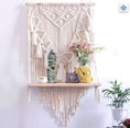 Load image into Gallery viewer, Boho Tapestry Crystal Display Wall Shelf
