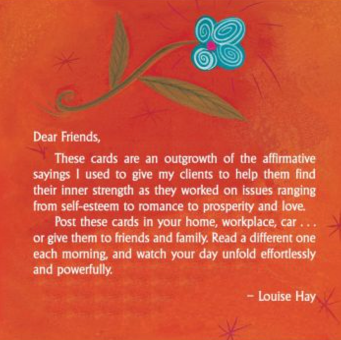 Daily Power Thought Affirmation Cards