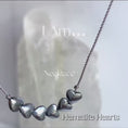 Load and play video in Gallery viewer, Hematite Hearts "I Am...Confident" Necklace

