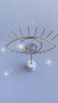Load and play video in Gallery viewer, Gold Evil Eye Sphere Stand
