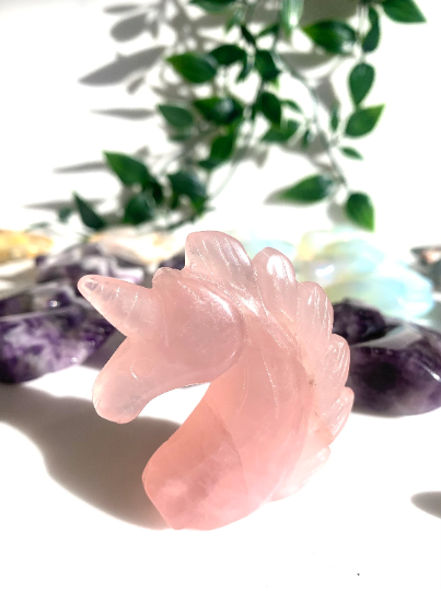 Hand Carved Unicorn Crystals